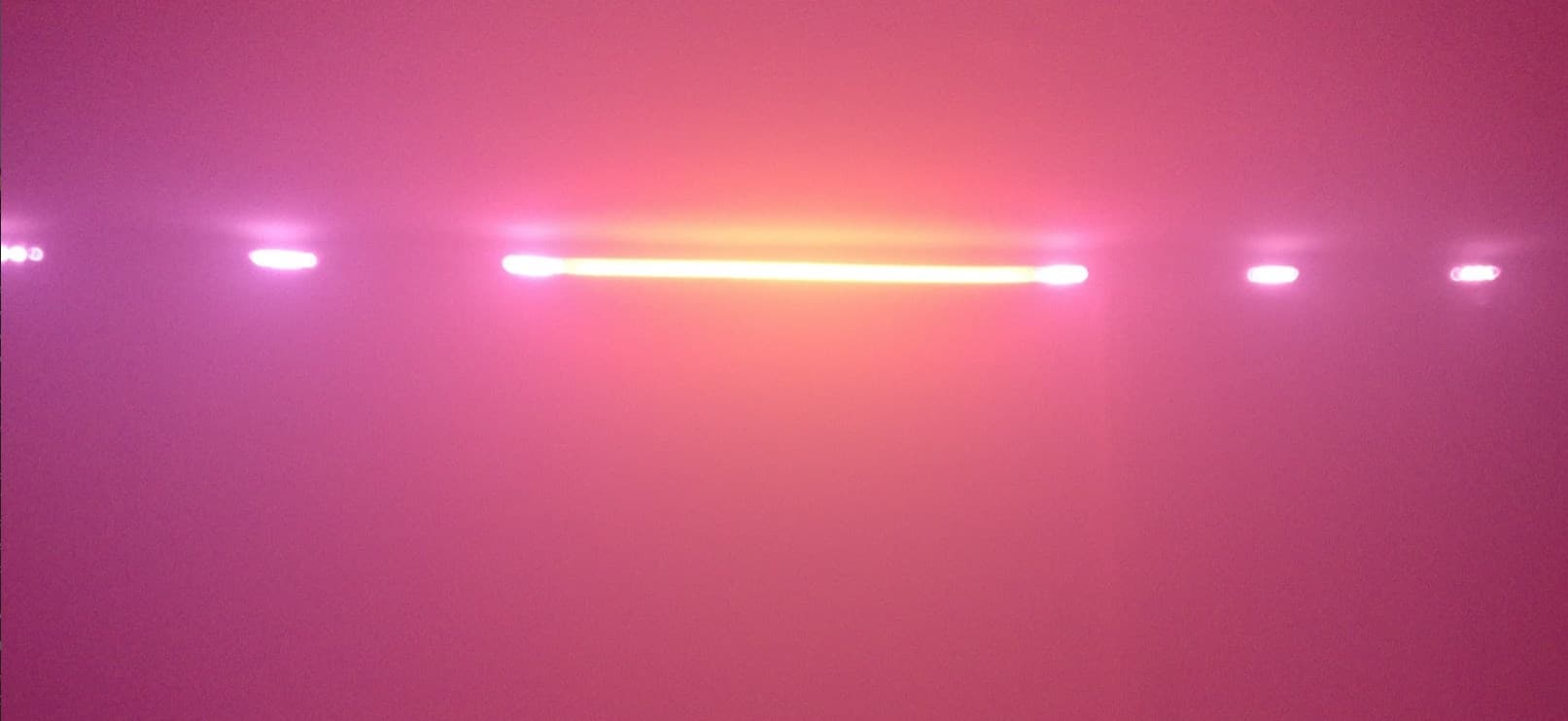 Visual music display with LED strips